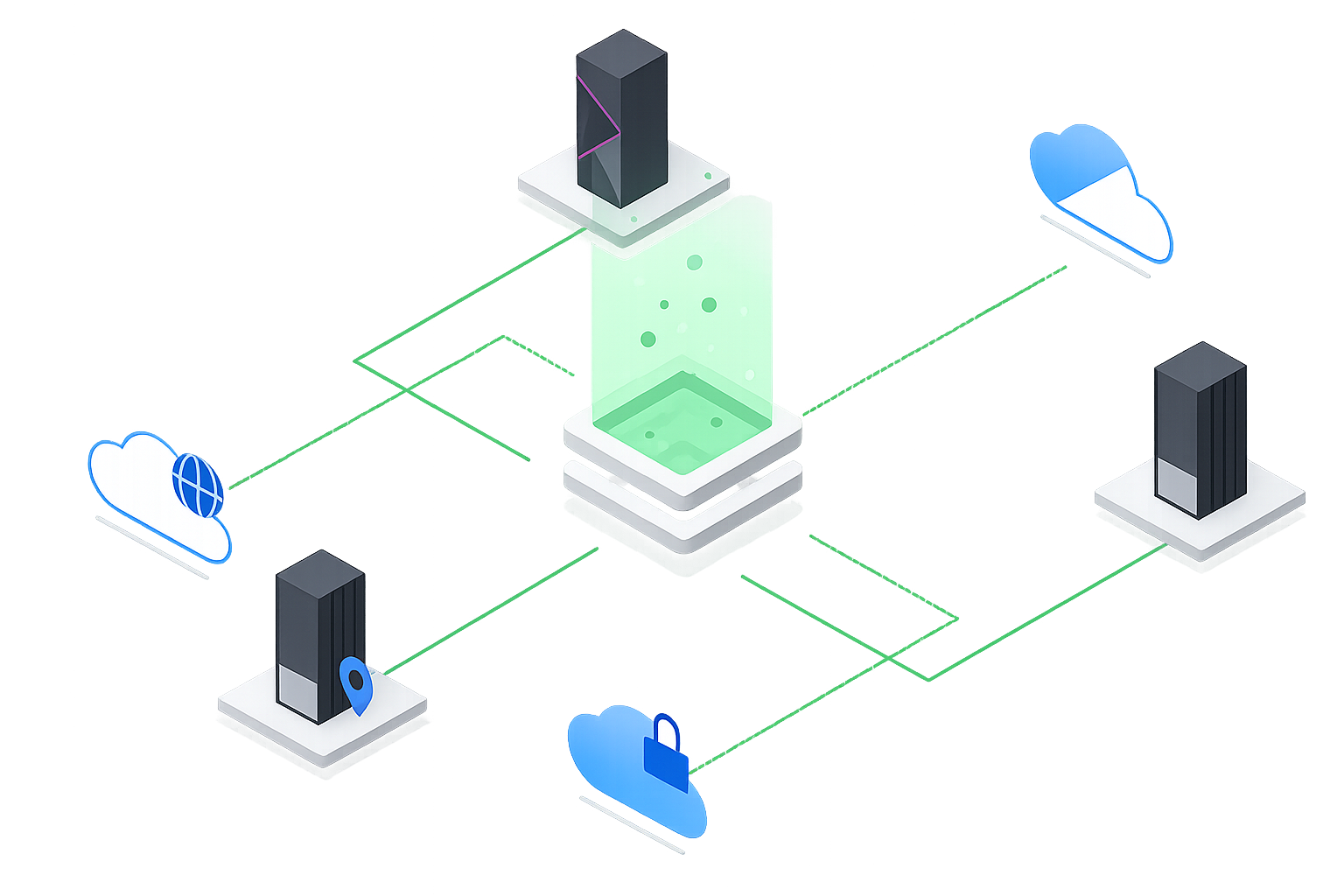HPC server room — high-performance storage infrastructure