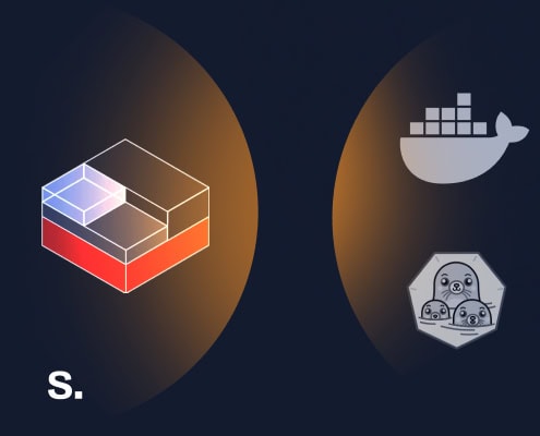 iconos LXD docker podman